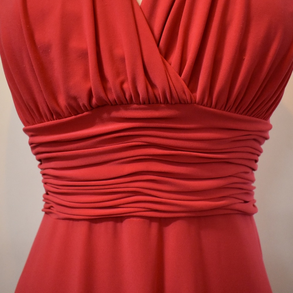 SOLD - Haltered Fit & Flare Dress ✨ - Picture 3 of 6